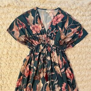 Floral Teal Dress